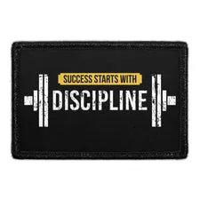 Pull Patch Success Starts With Discipline velcro patch