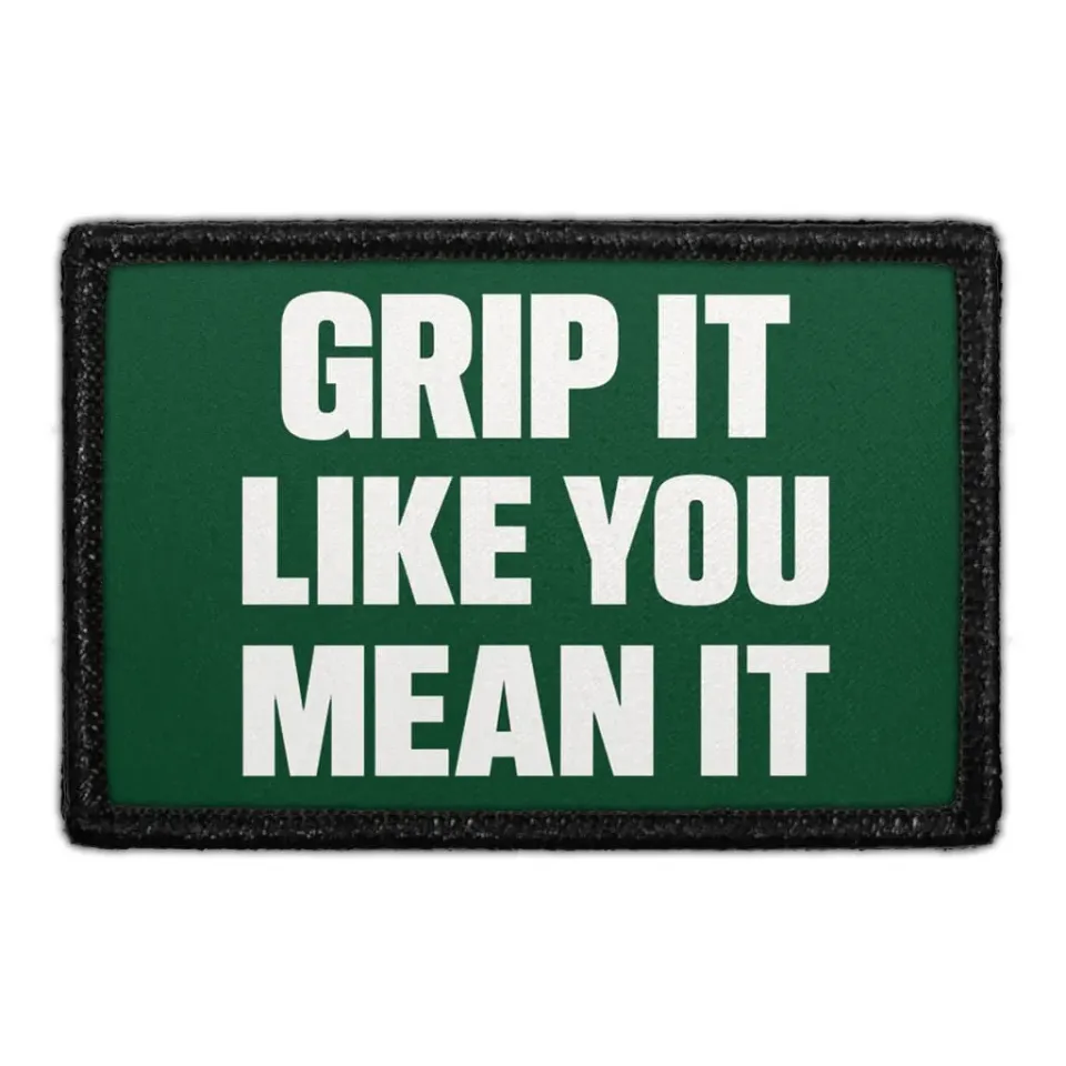 Pull Patch Grip It Like You Mean It velcromærke golf