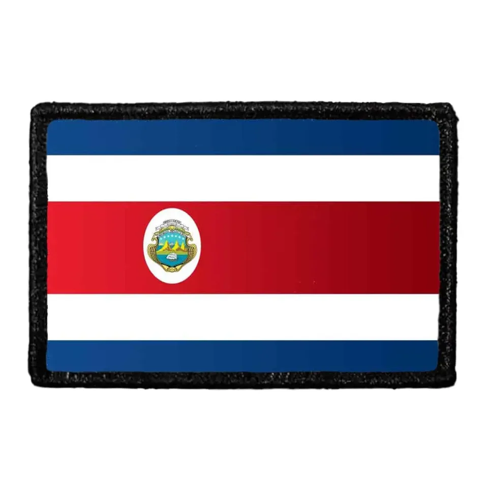 Pull Patch Costa Rica Flag Color patch velcro