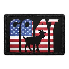 Pull Patch GOAT US Flag patch med velcro flag