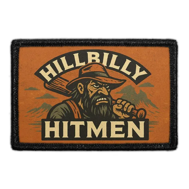 Pull Patch Hillbilly Hitmen patch med velcro 76 mm
