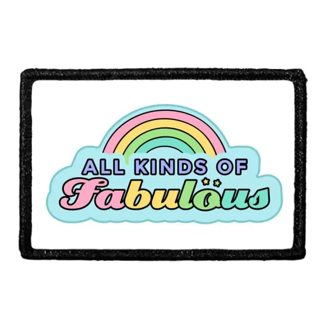 Pull Patch All Kinds Of Fabulous velcropatch regnbue