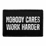 Pull Patch Nobody Cares Work Harder patch med velcro