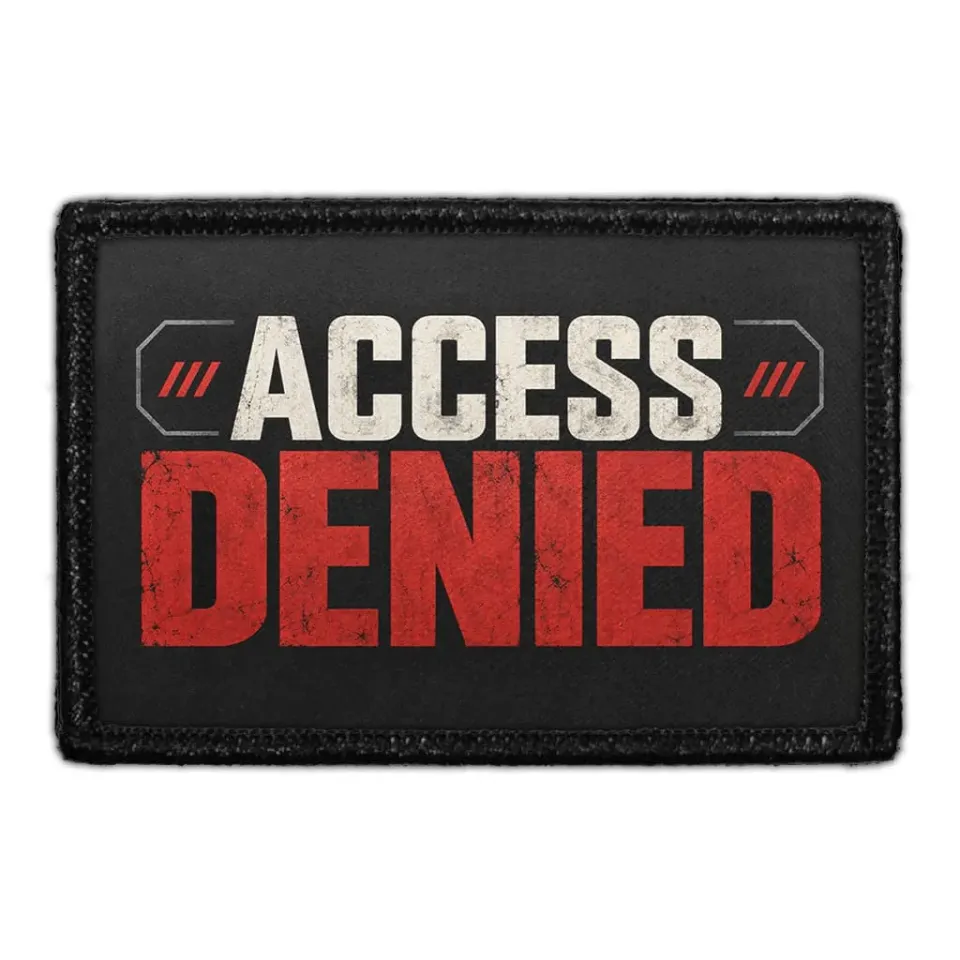 Pull Patch Access Denied patch 3x2 taktisk