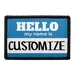 Pull Patch Hello My Name Is patch blå custom