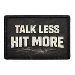 Pull Patch Talk Less Hit More patch 76x51 mm hockey