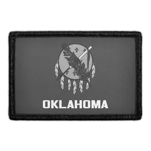 Pull Patch Oklahoma State Flag patch sort-hvid