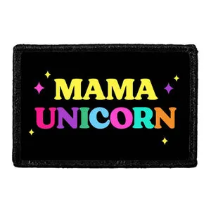 Pull Patch Mama Unicorn patch med velcro enhjørning