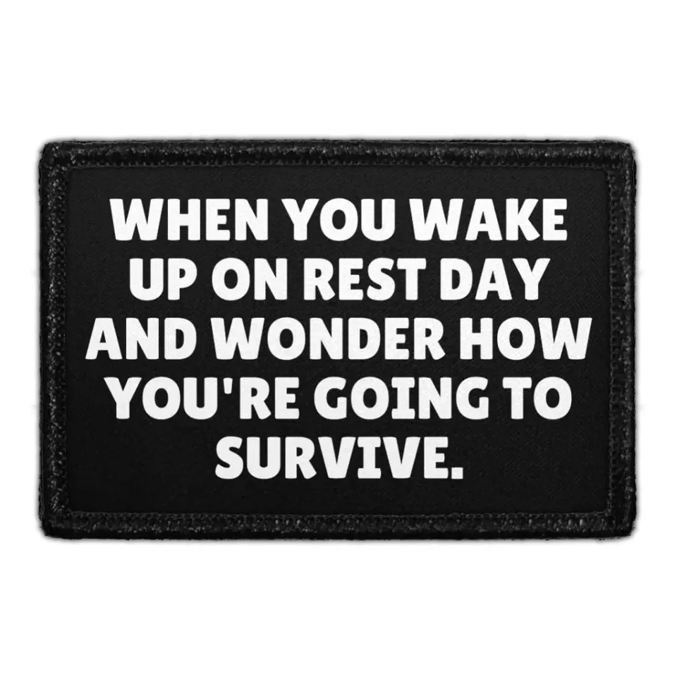 Pull Patch Rest Day Survive patch 76x51 mm velcro