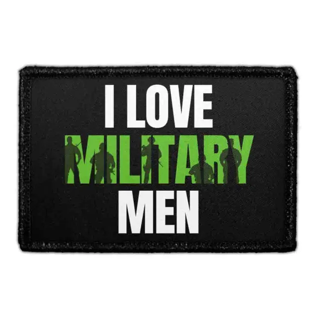 Pull Patch I Love Military Men patch med velcro 76x51