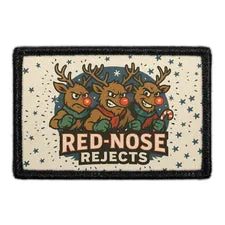 Pull Patch Red Nose Rejects patch med velcro sjovt motiv