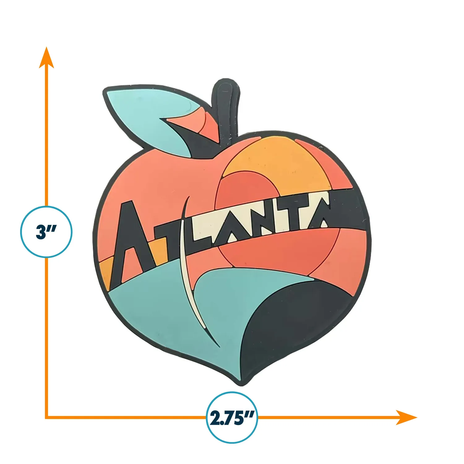 Vagabond Heart Atlanta køleskabsmagnet PVC 3D