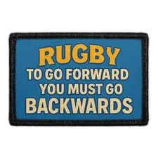 Pull Patch Rugby To Go Forward patch 3x2 rugby
