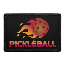 Pull Patch Pickleball Fire velcromærke – flamme