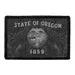 Pull Patch Oregon State Flag patch sort hvid slidt
