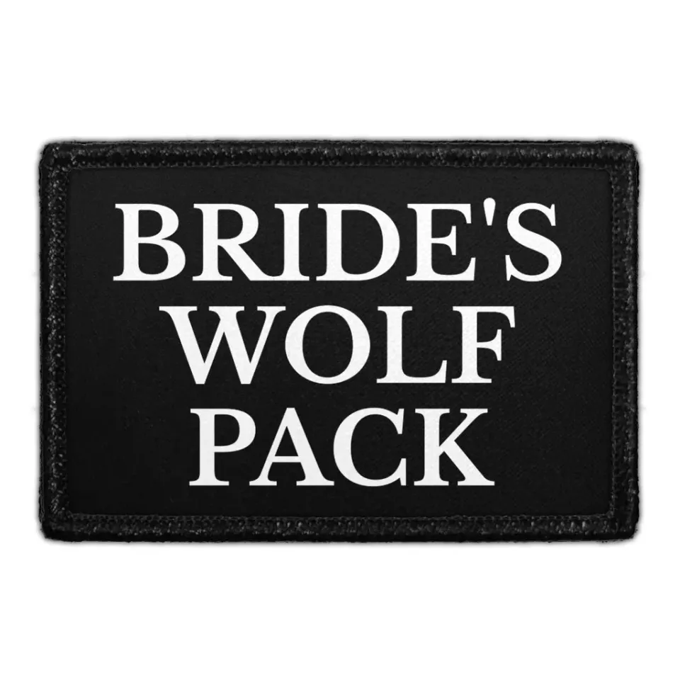 Pull Patch Bride's Wolf Pack velcromærke 1 stk polterabend