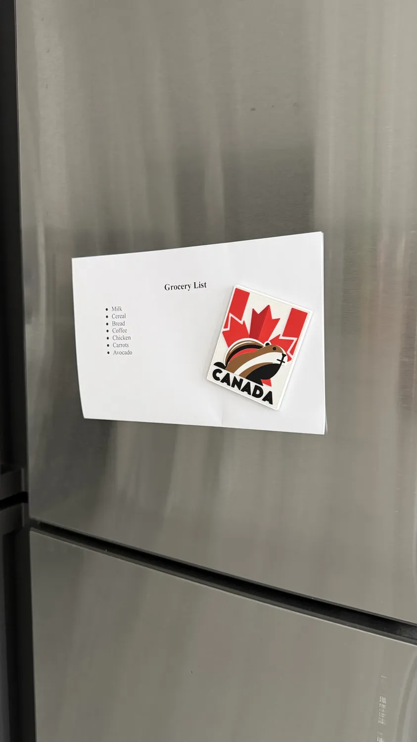 Vagabond Heart Canada køleskabsmagnet 3D gummi