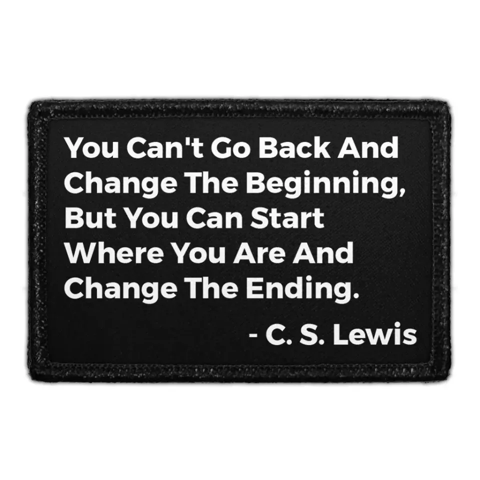 Pull Patch C. S. Lewis citat velcropatch motivation
