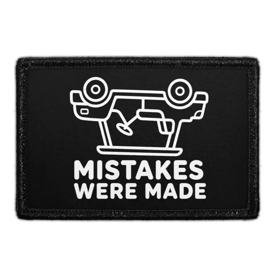 Pull Patch Mistakes Were Made patch golf 3x2