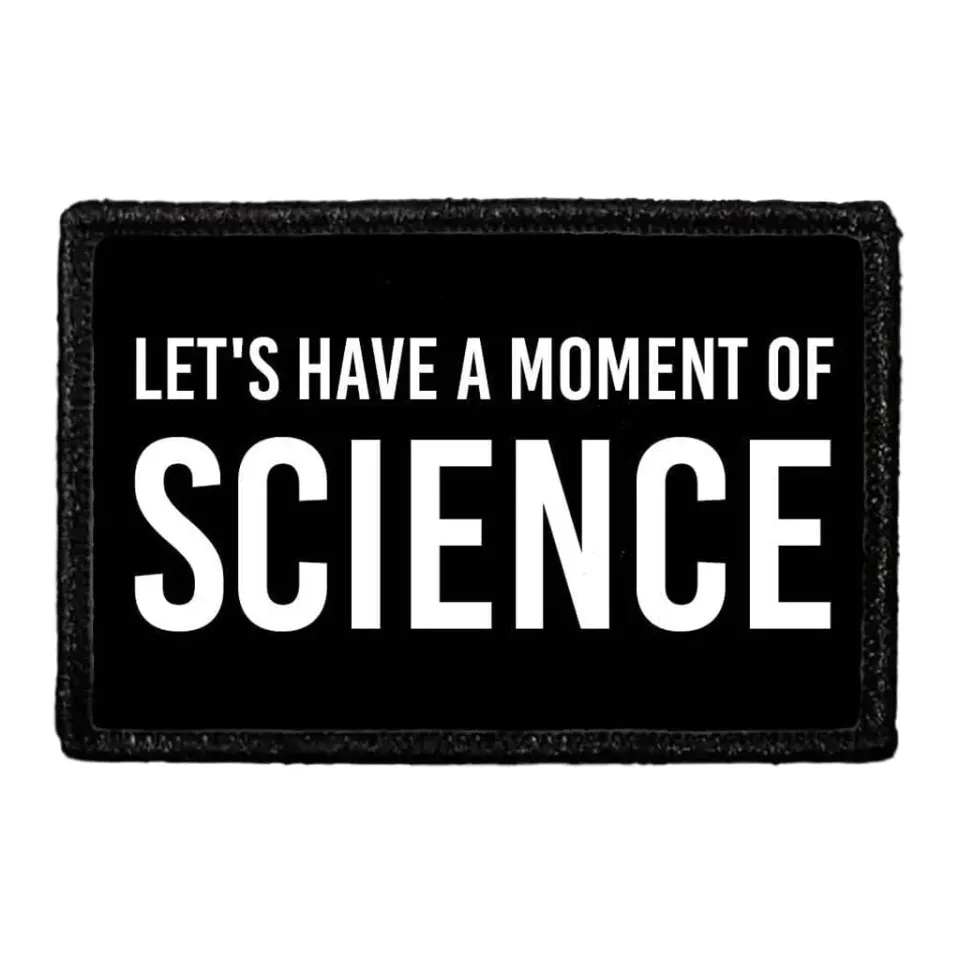 Pull Patch Let's Have A Moment Of Science patch med velcro sjov
