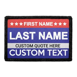 Pull Patch Election patch navy med egen tekst
