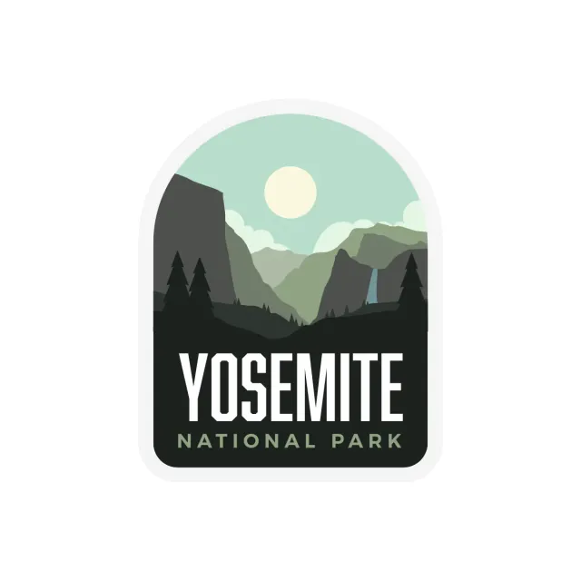 Vagabond Heart Yosemite klistermærke mat vinyl