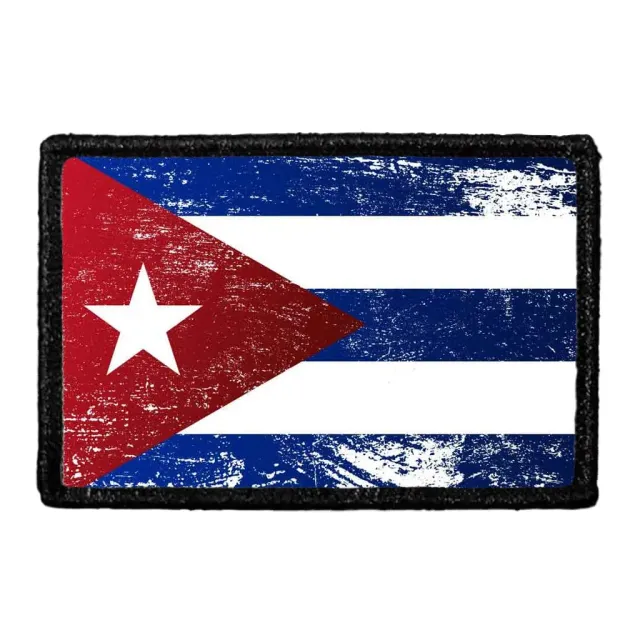 Pull Patch Cuba Flag patch farvet vintage velcro