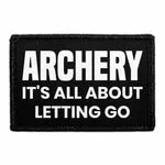 Pull Patch Letting Go Archery patch velcro 76 mm