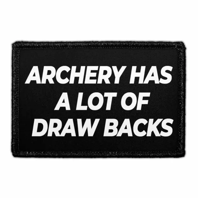 Pull Patch Archery Has A Lot Of Draw Backs patch velcro