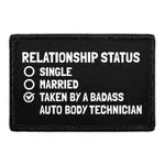 Pull Patch Relationship Status Single Married Taken patch velcro humor