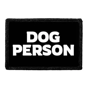 Pull Patch Dog Person patch med velcro