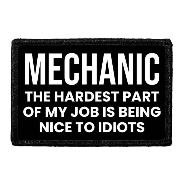 Pull Patch Mechanic Being Nice patch 76x51 mm velcro