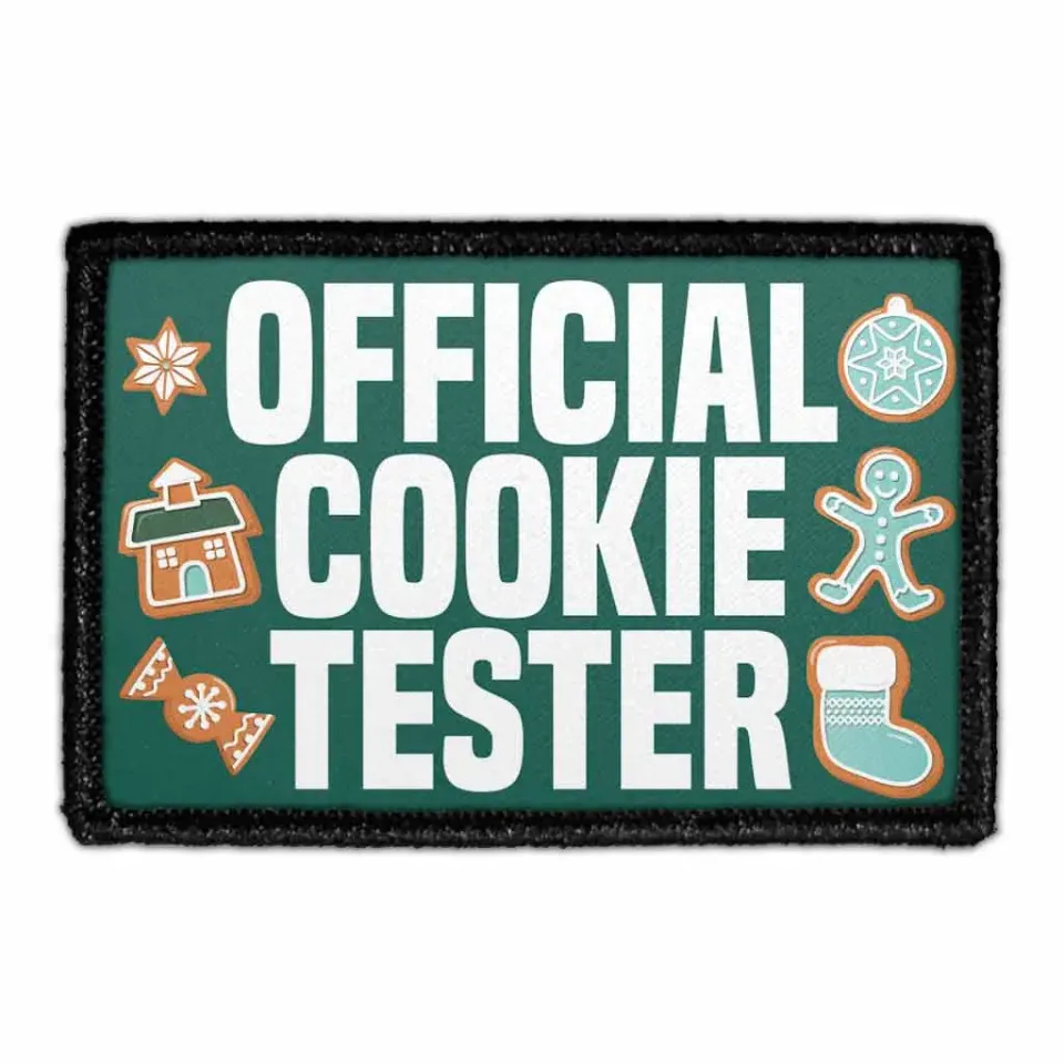 Pull Patch Official Cookie Tester patch velcro – sjov