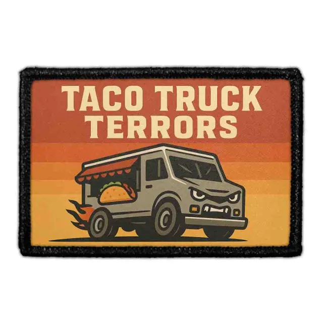 Pull Patch Taco Truck Terrors patch 3x2 velcro