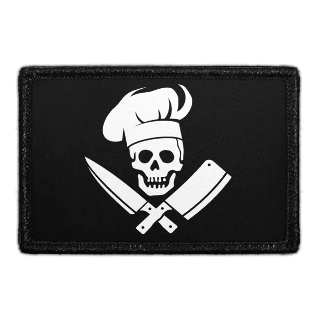Pull Patch Chef Pirate patch med velcro 7,6x5 cm