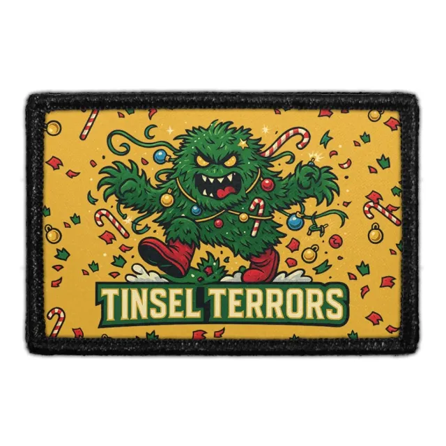 Pull Patch Tinsel Terrors patch velcro jul 7,6x5 cm