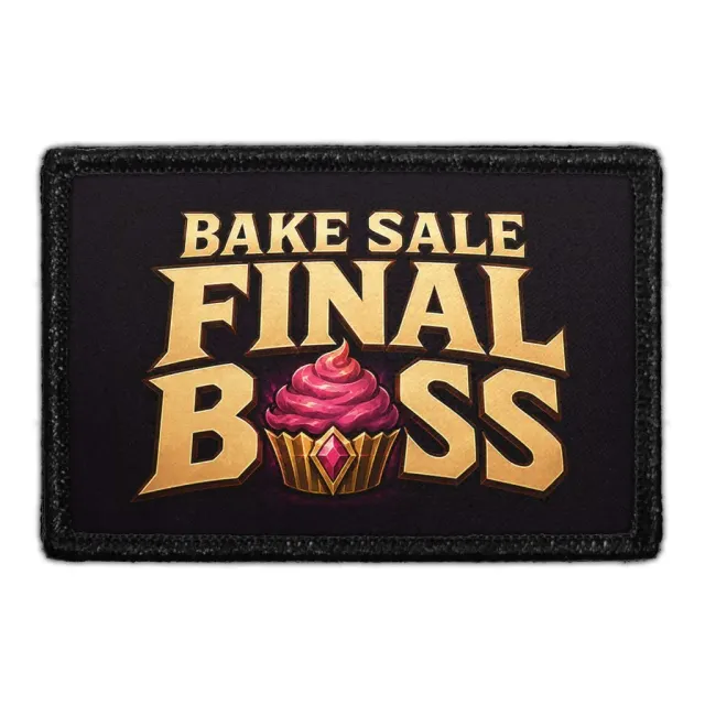Pull Patch Bake Sale Final Boss patch med velcro
