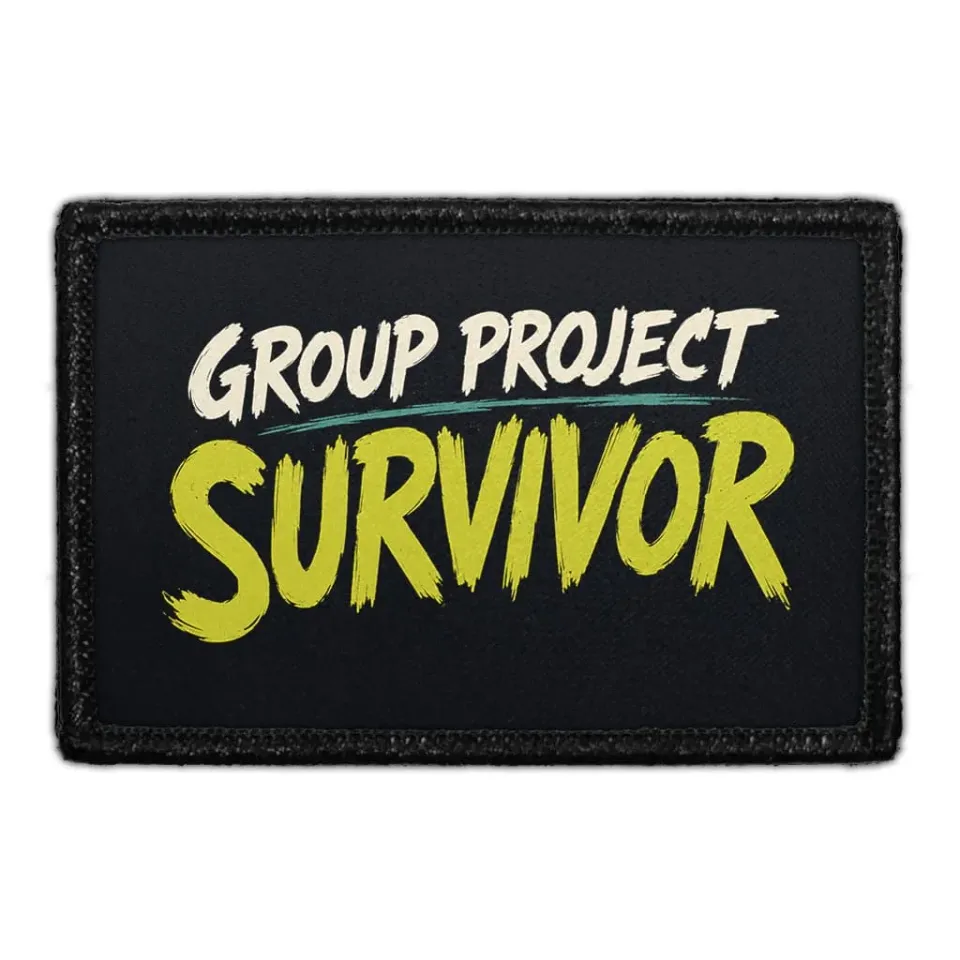 Pull Patch Group Project Survivor patch med velcro til studerende