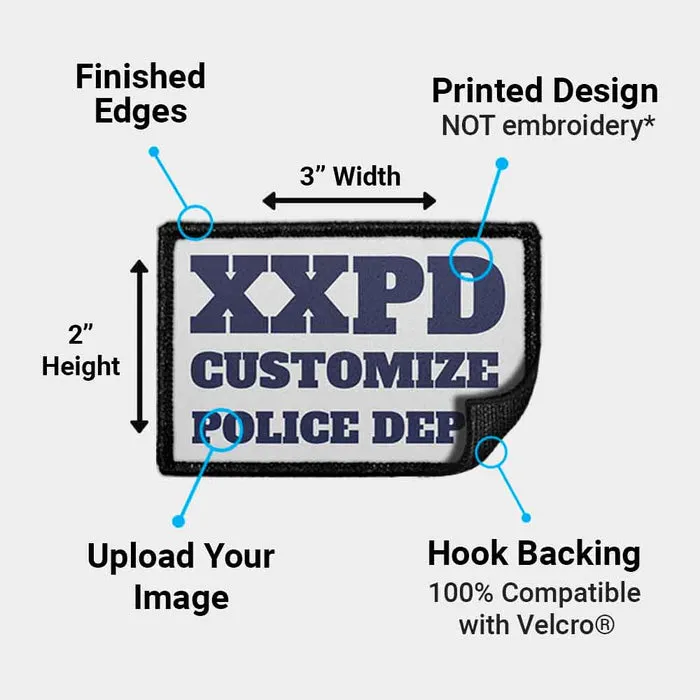 Pull Patch Police Department patch med egen by