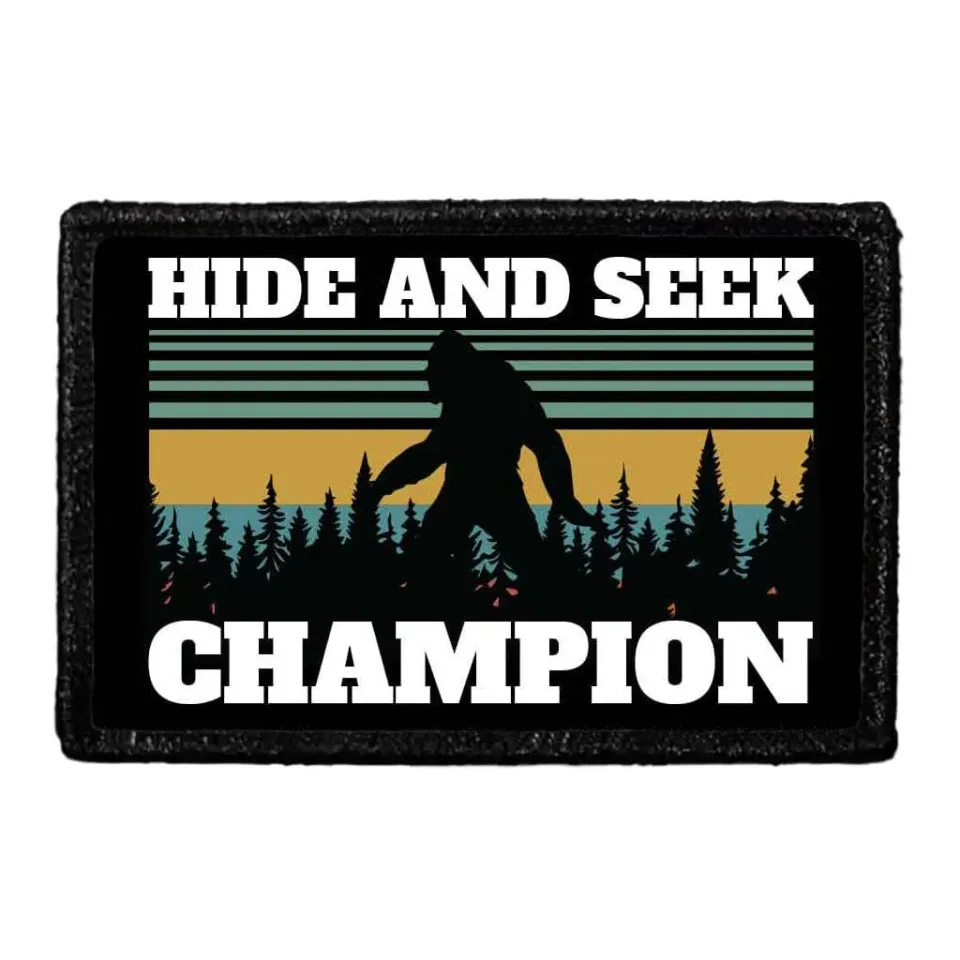 Pull Patch Hide And Seek Champion patch bigfoot