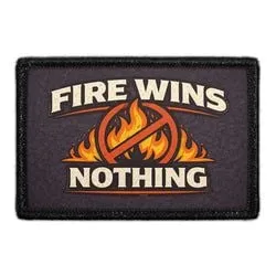 Pull Patch Fire Wins Nothing patch 3x2 brandmand