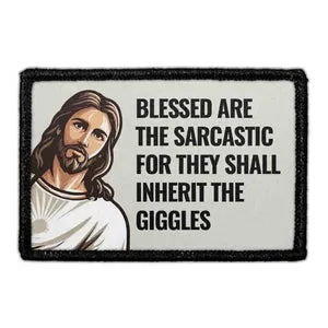 Pull Patch Blessed Are the Sarcastic Jesus patch med velcro