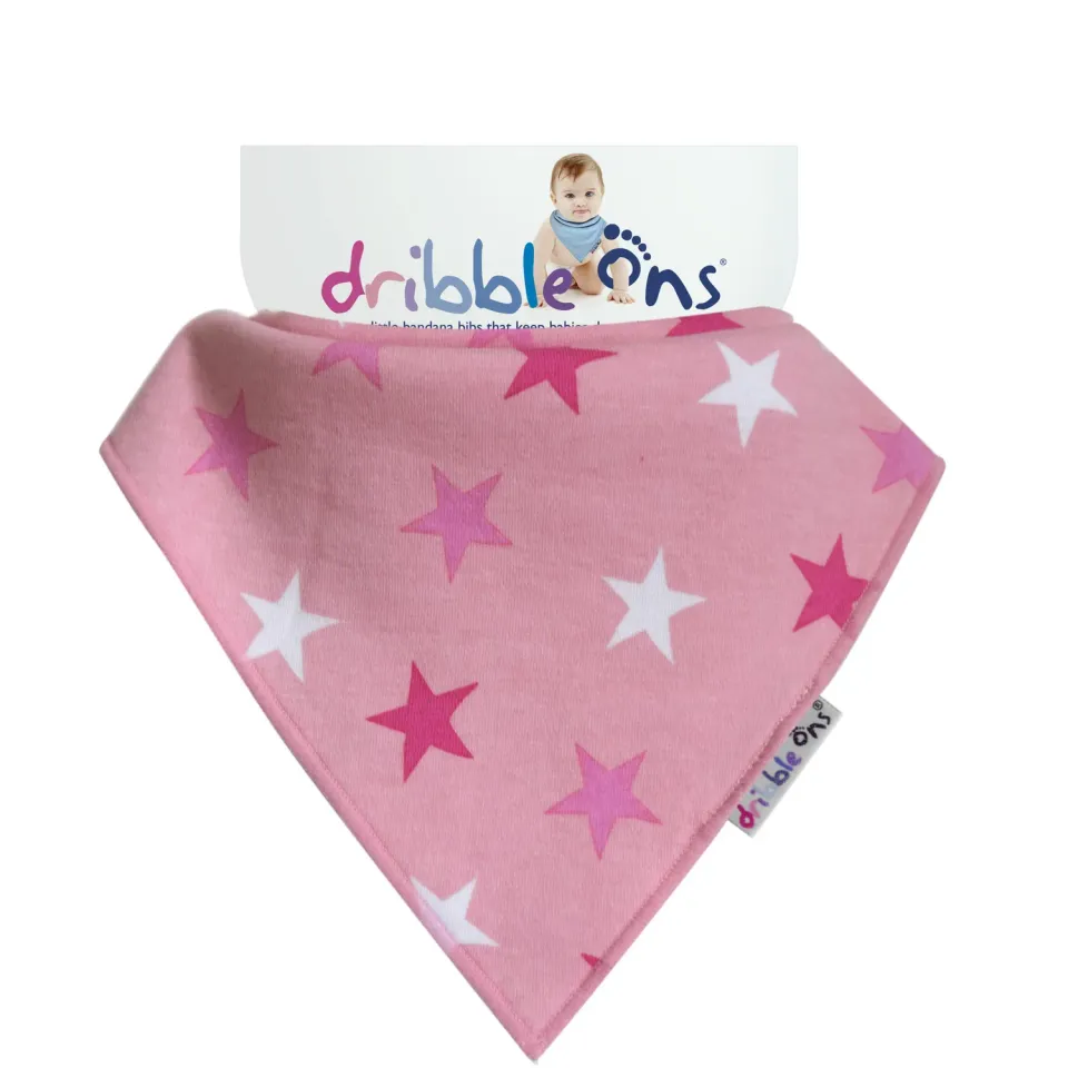 Sock Ons Dribble Ons Girls savlesmæk baby pink blød