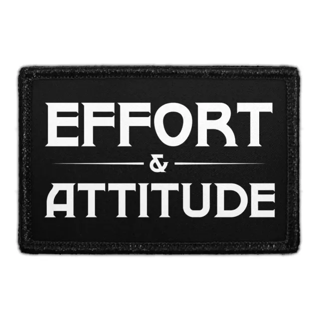 Pull Patch Effort & Attitude patch med velcro 76x51 mm