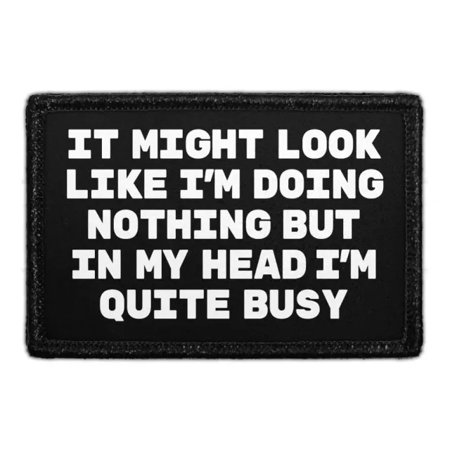 Pull Patch Quite Busy patch 3x2" citat