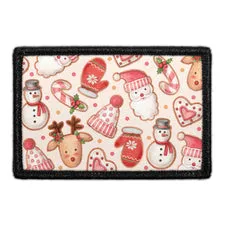 Pull Patch Xmas Wallpaper patch 7,6x5 cm velcro julemønster