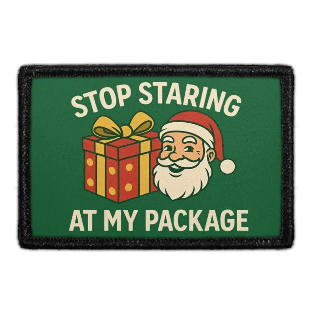 Pull Patch Stop Staring At My Package patch velcro 76x51 mm