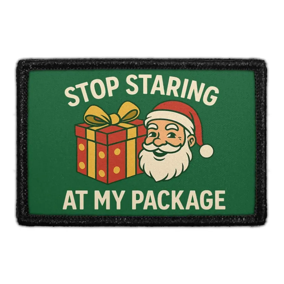 Pull Patch Stop Staring At My Package patch velcro 76x51 mm