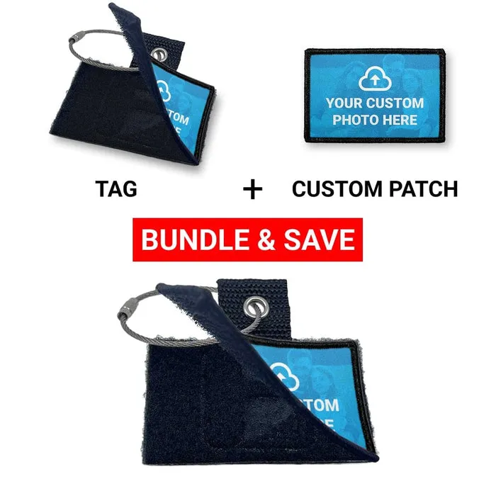 Pull Patch Custom Photo + Tag patch bundle vandret foto