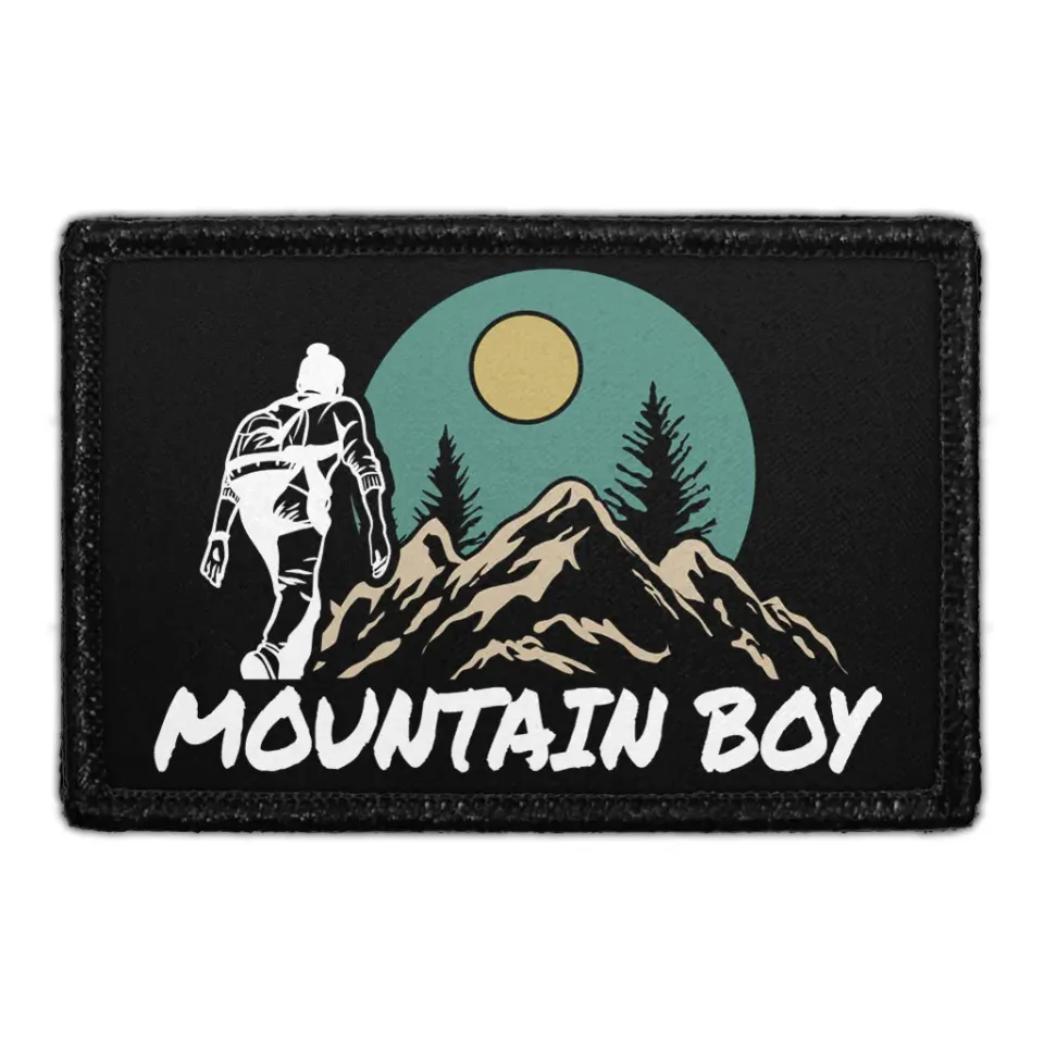 Pull Patch Mountain Boy patch med velcro til børn
